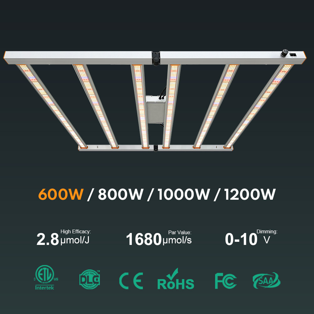 Faltbare IP65 Pflanzenlampe Vollspektrum 800W