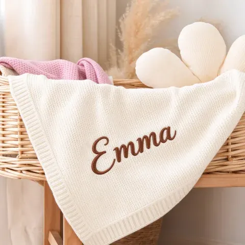 Personalisierte Babydecke