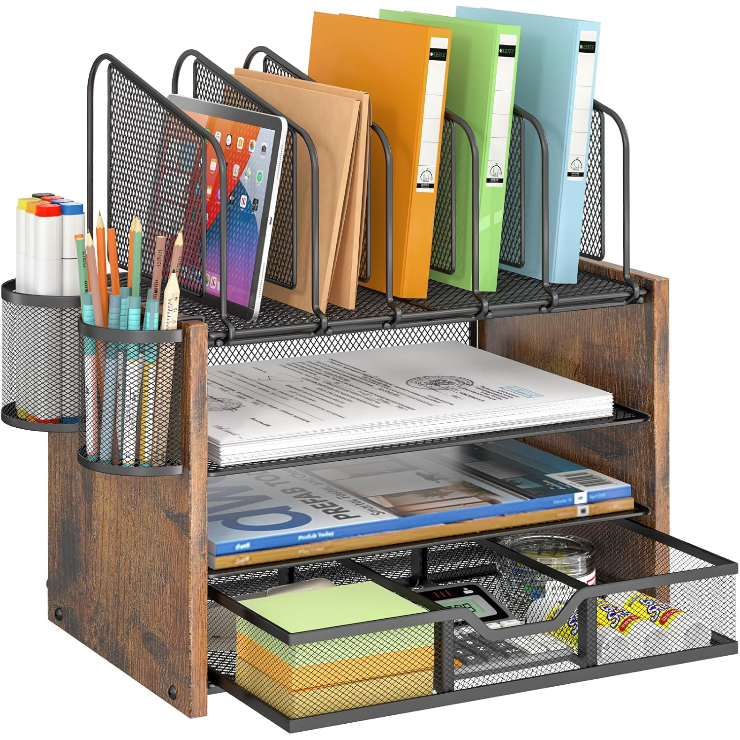 Faltbarer Schreibtisch-Organizer aus Mesh