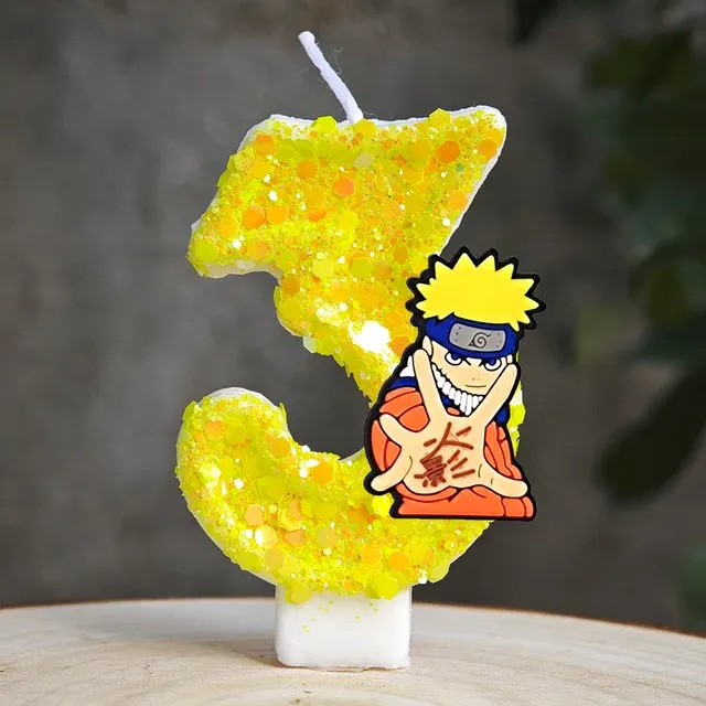 Zahlenkerze 4