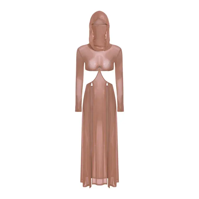 transparentes Maxikleid 3