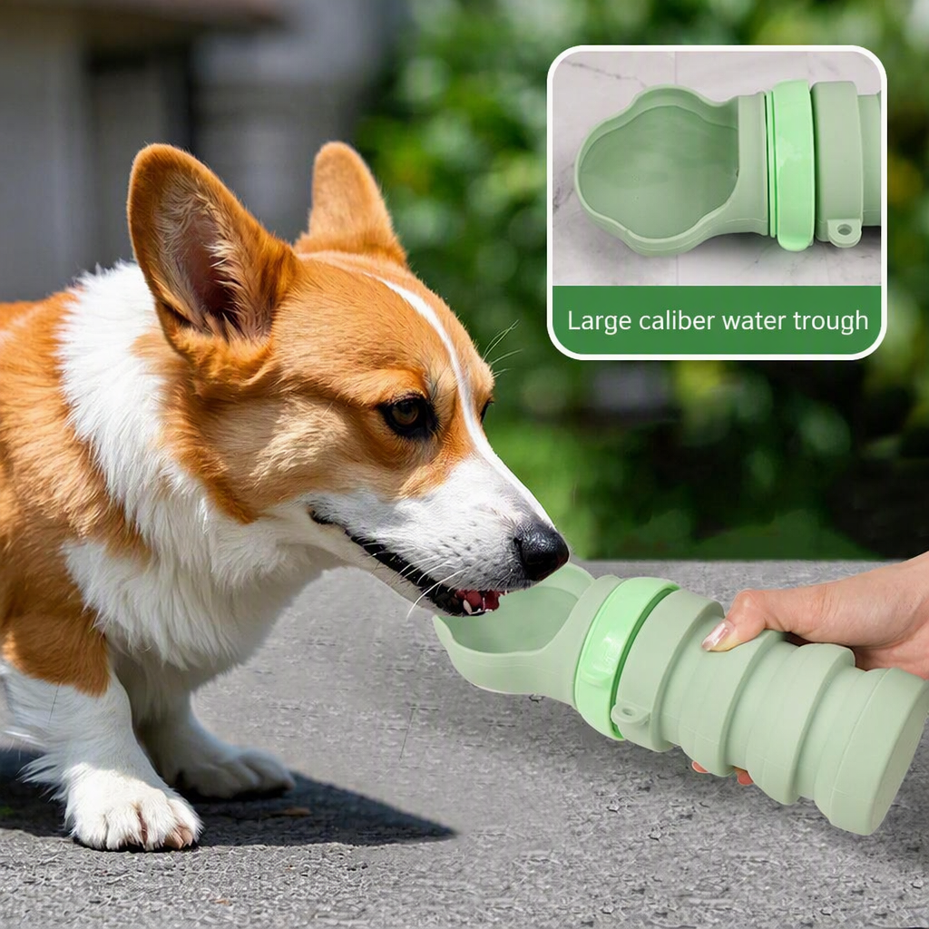 Faltbarer Hunde-Wasserspender aus Silikon 2