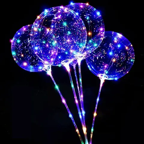 Transparente LED-Bobo-Ballons zum Leuchten