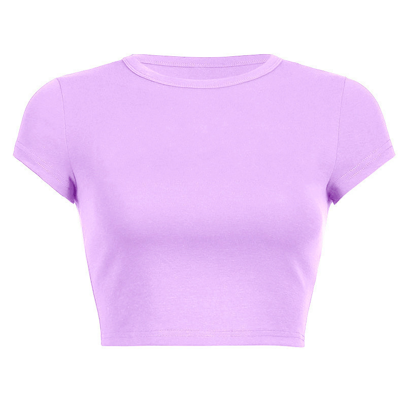 Baumwoll Baby-Tee Crop Top für Damen 3