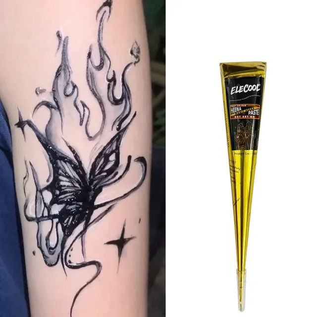 Schwarze Henna-Tattoo-Paste für Körperbemalung 3