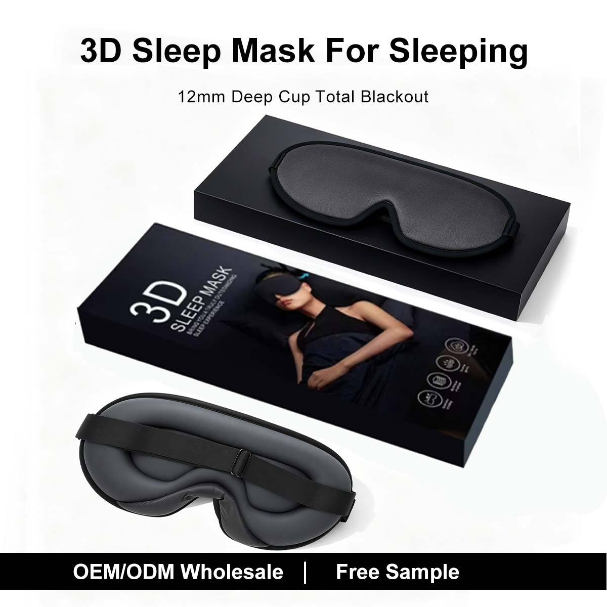 3D Eisseide Schlafmaske Blackout