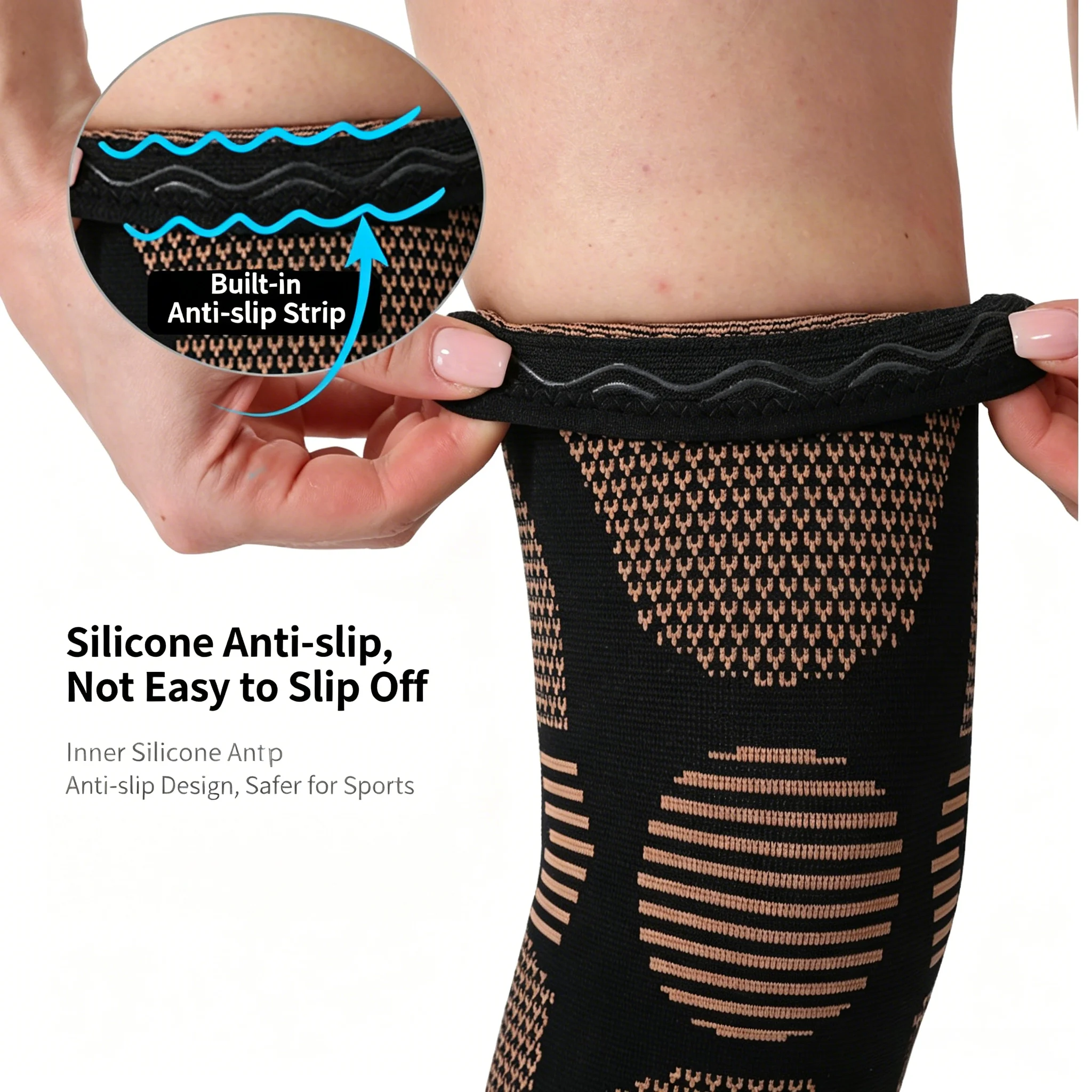 Kupfer-Kniebandage für Basketball 4