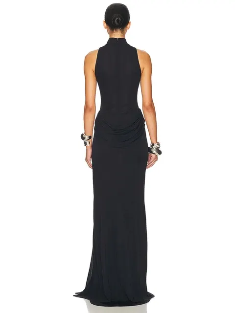 Plissee-Maxikleid 3
