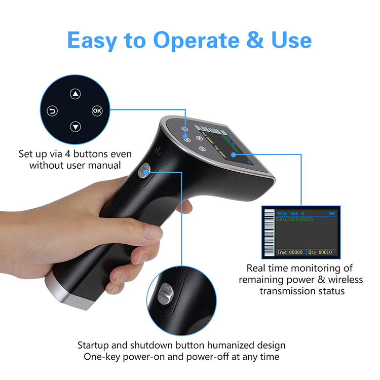 Schnellscanner USB Bluetooth Barcode-Leser 3