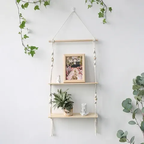 Makramee-Wanddisplay
