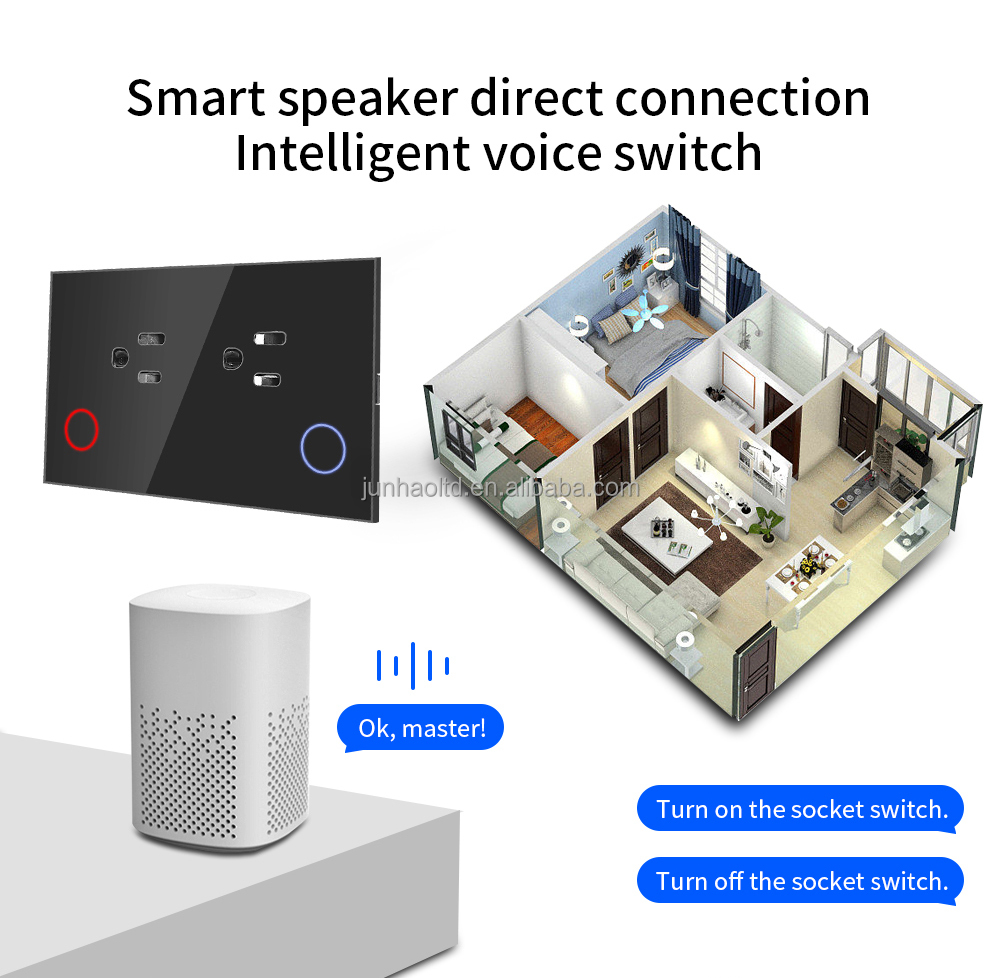 WLAN-Smart-Wandsteckdose mit Touch-Schalter 3