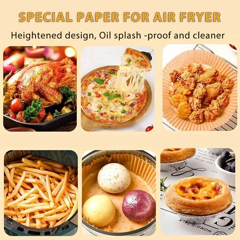 Runde Airfryer-Backpapiere 2