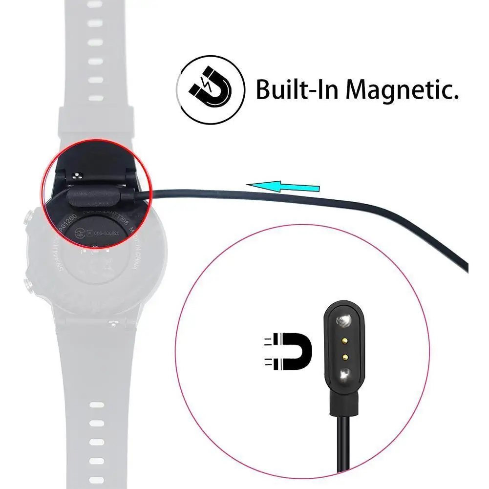 Magnetisches Smartwatch-Ladekabel, universell, schwarz 4