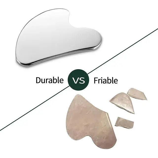 Edelstahl Gua Sha Gesichtsmassagegerät 4
