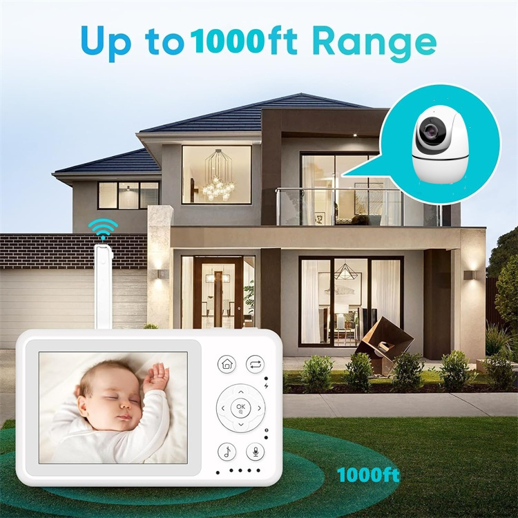 Babyphone 2,4GHz ohne App Nachtsicht 3