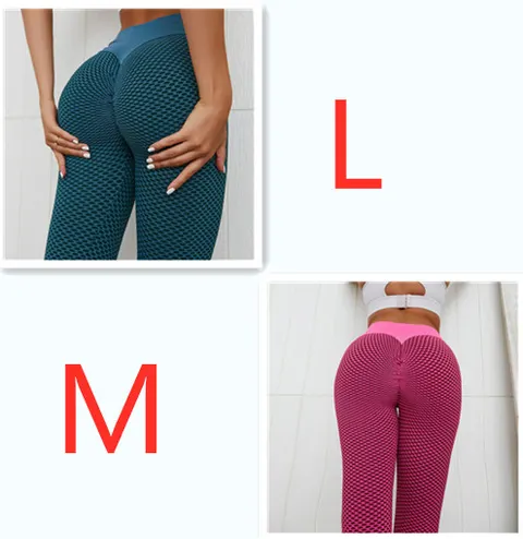 Nahtlose High-Waist Leggings mit Karomuster