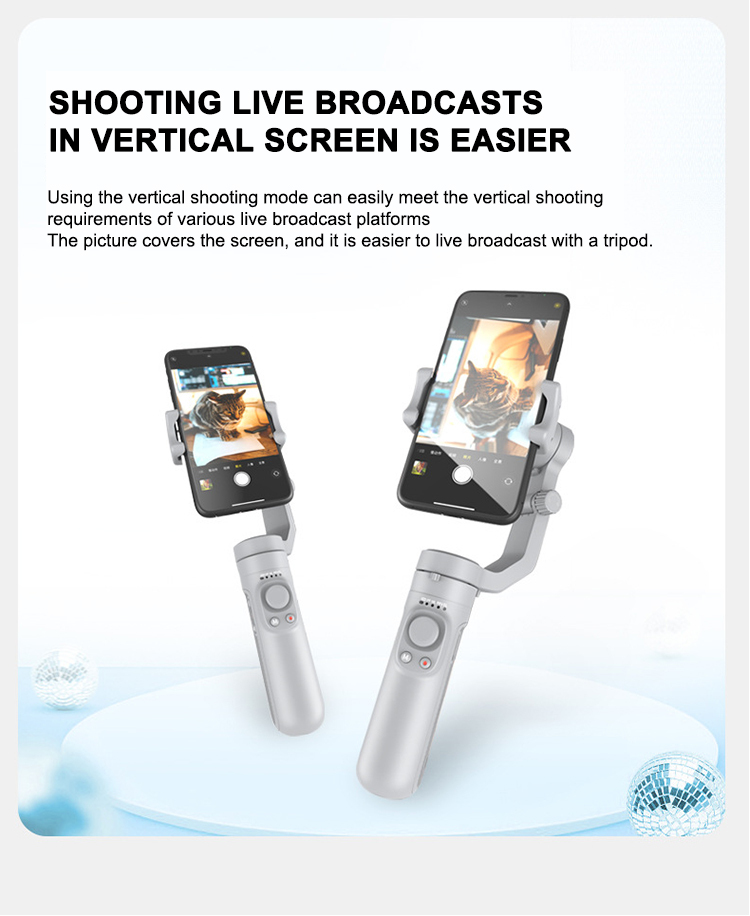 Mini Handy Gimbal mit Zoom Halterung 4