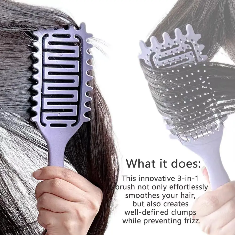 3-in-1 Locken-Styling-Bürste mit Entwirrfunktion 4
