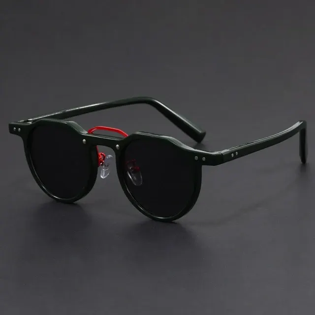 Punk-Stil Ovale Retro-Sonnenbrille 3