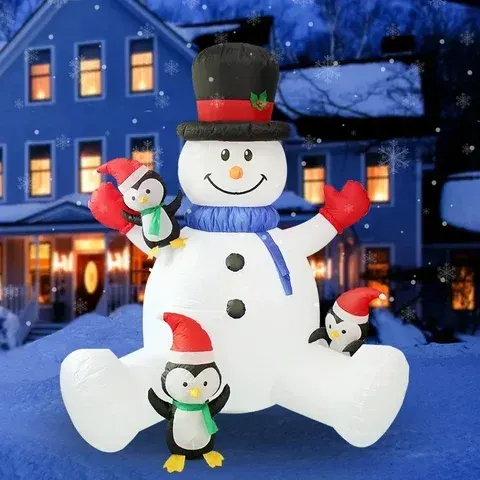 Aufblasbarer Weihnachtsschneemann