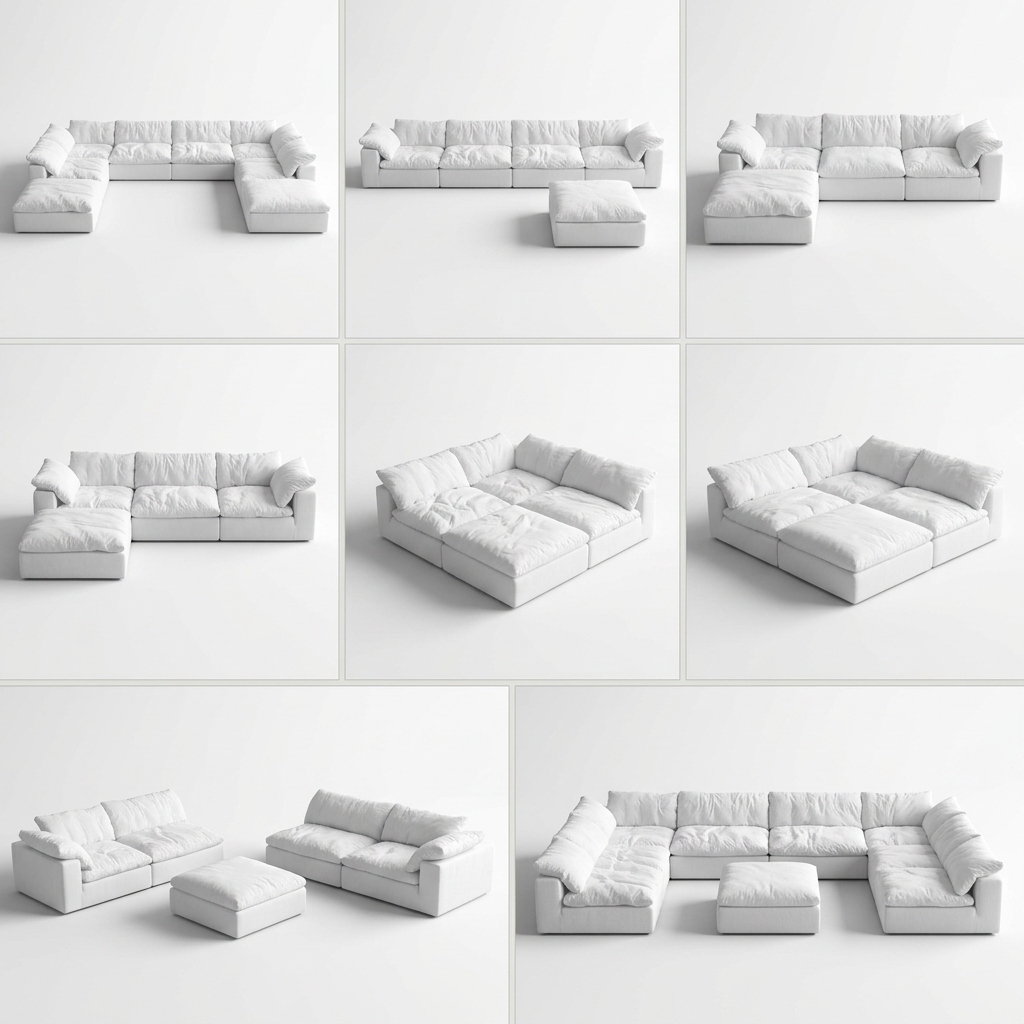 Modulares Kompressions-Sofa Vakuumverpackt 2