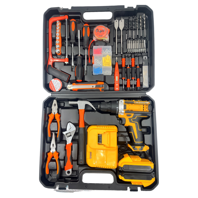 Kompaktes Akku-Bohrschrauber-Set mit Zubehör