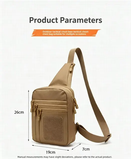 Taktische Crossbody-Brusttasche für Outdoor 3