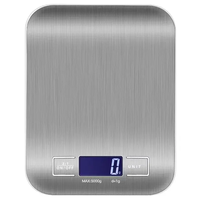 Wasserdichte Edelstahl-Küchenwaage 5 kg 1