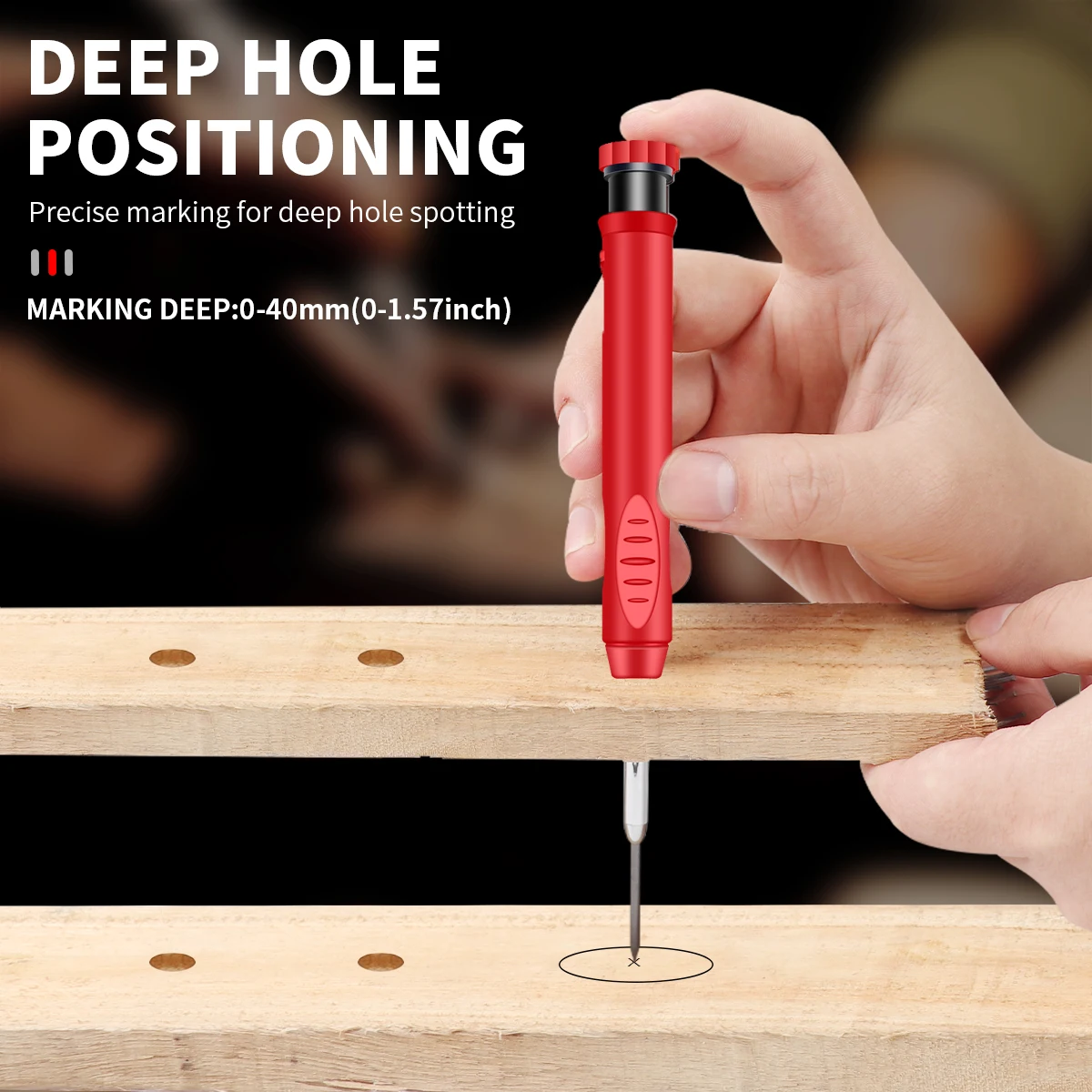 2,8mm Markierungsstift mit Anspitzer für Holz 3