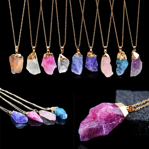 Amethyst-Edelsteinkette