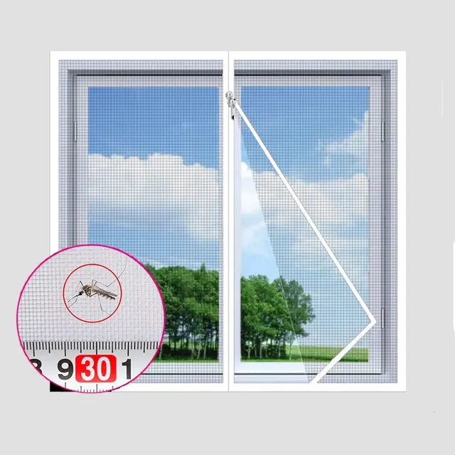 Unsichtbares Anti-Mücken-Fensternetz, Reißverschluss 3