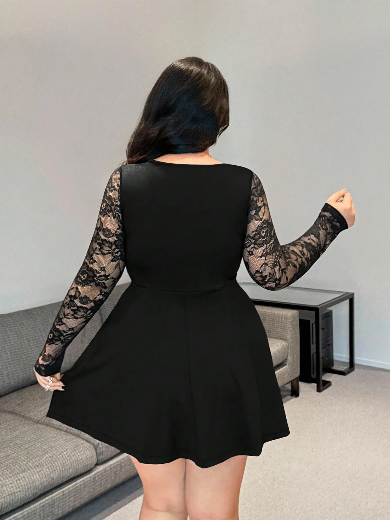 Spitzenkleid Übergröße 2