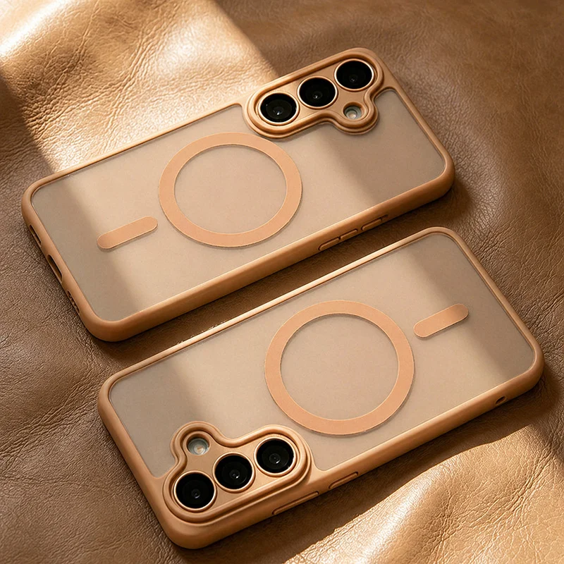 Luxuriöse Magnet-Handyhülle mit Linsenschutz für Samsung 2