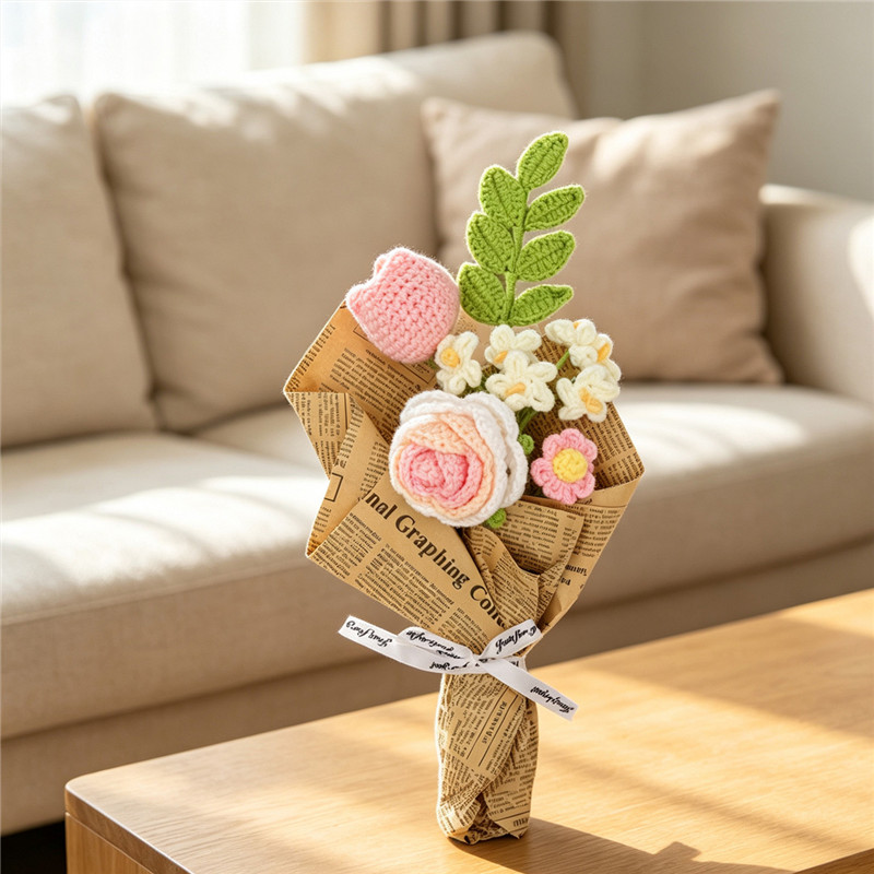 Gehäkelter Blumenstrauß