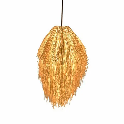 Rattan-Kronleuchter