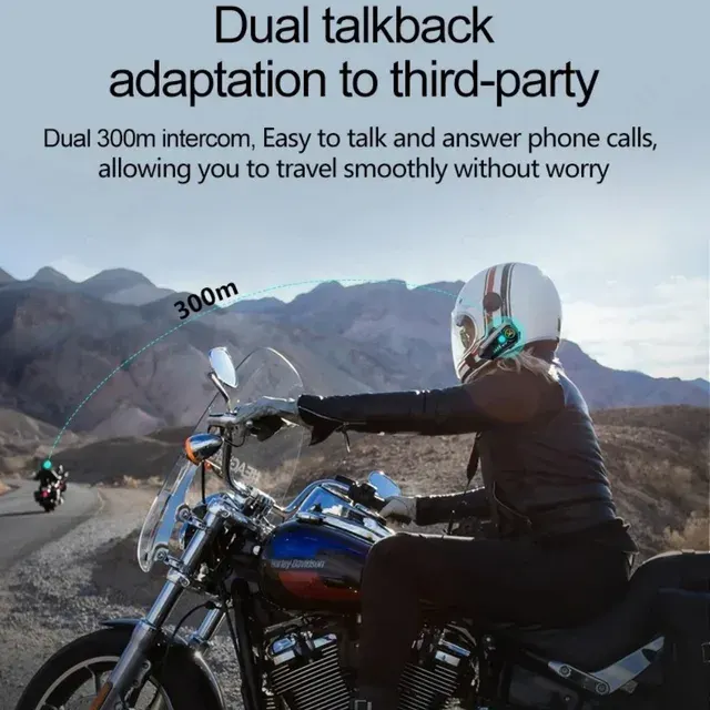 Zwei-Personen Motorradhelm-Intercom mit Walkie-Talkie 4