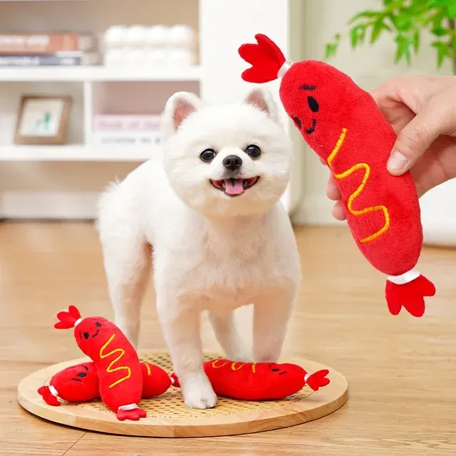 Plüsch-Hot-Dog-Hundespielzeug 2