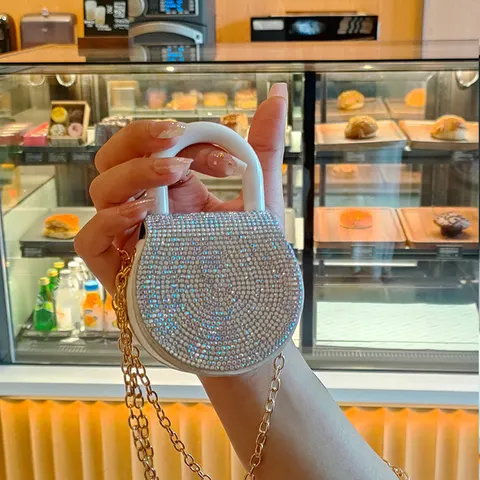kleine runde Handtasche