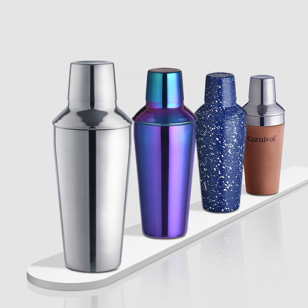 Luxus Cocktail-Shaker 750ml Lederhülle