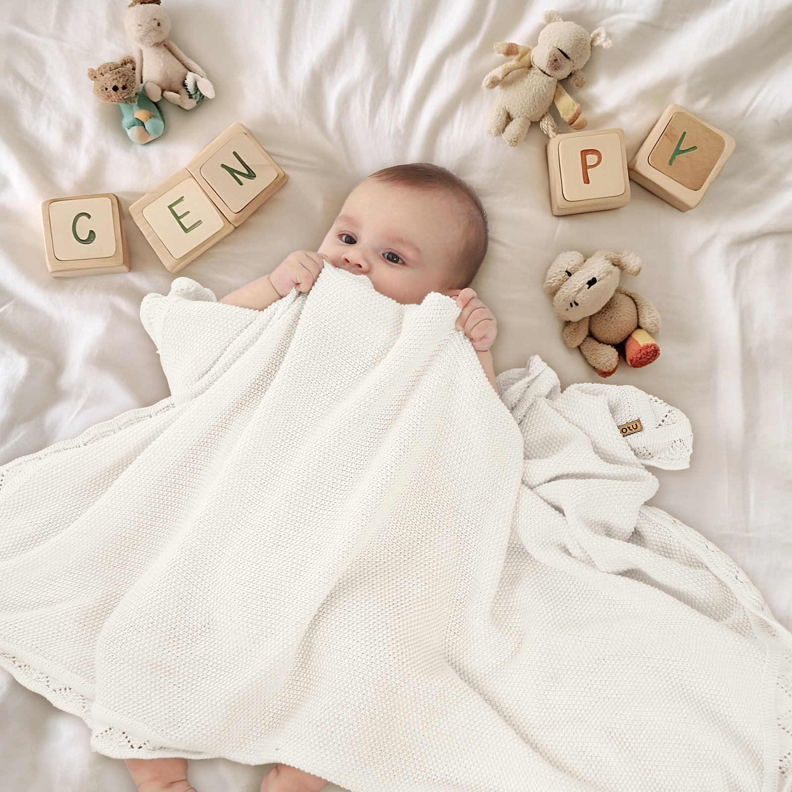 Gestrickte Babydecke 4