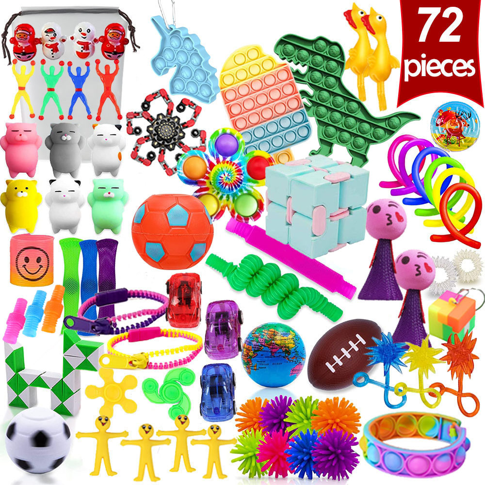 72-teiliges Fidget-Toy-Set aus PU