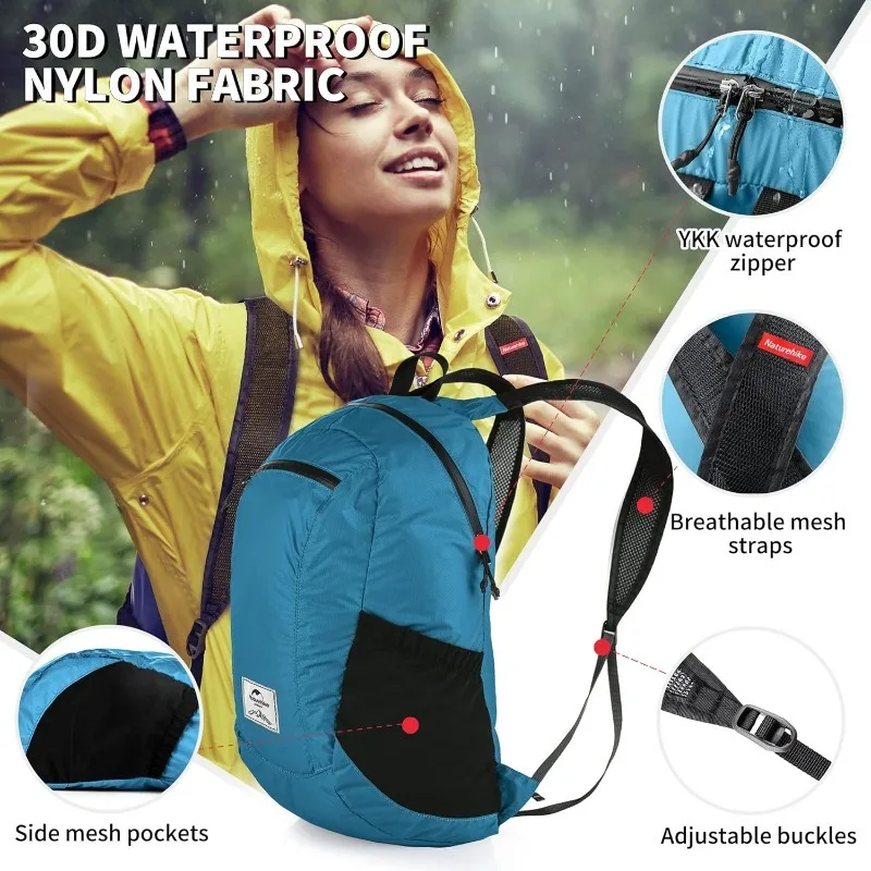Faltbare 18-Liter-Wandertasche Umhängetasche 2