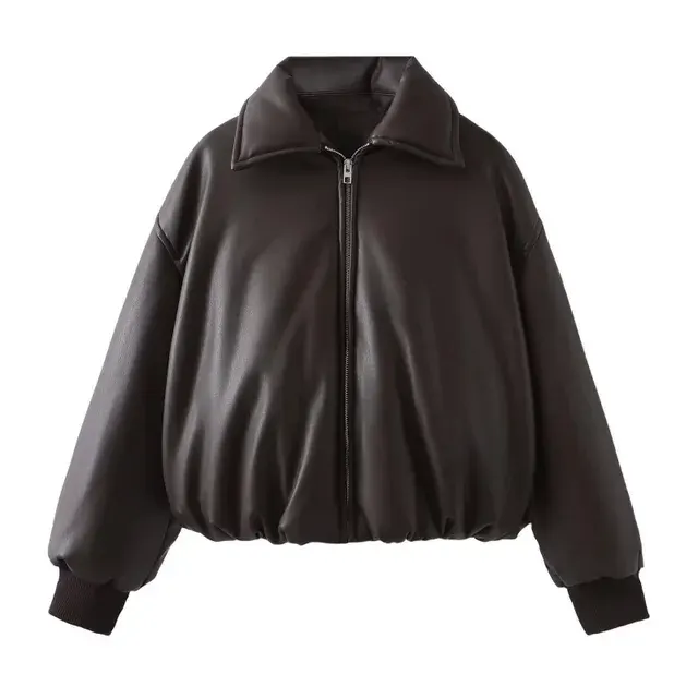Damen-Kunstlederjacke 3