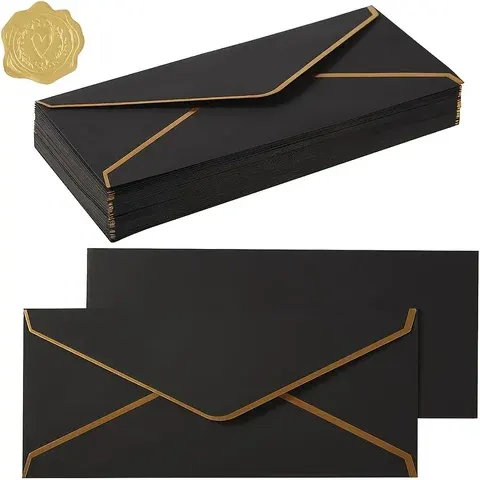 Schwarze Umschläge