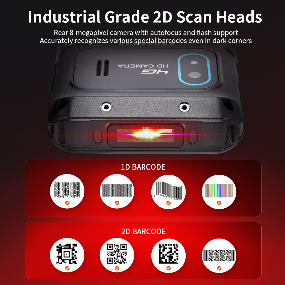 Robuster Android-Datensammler mit 2D-Barcode-Leser 3
