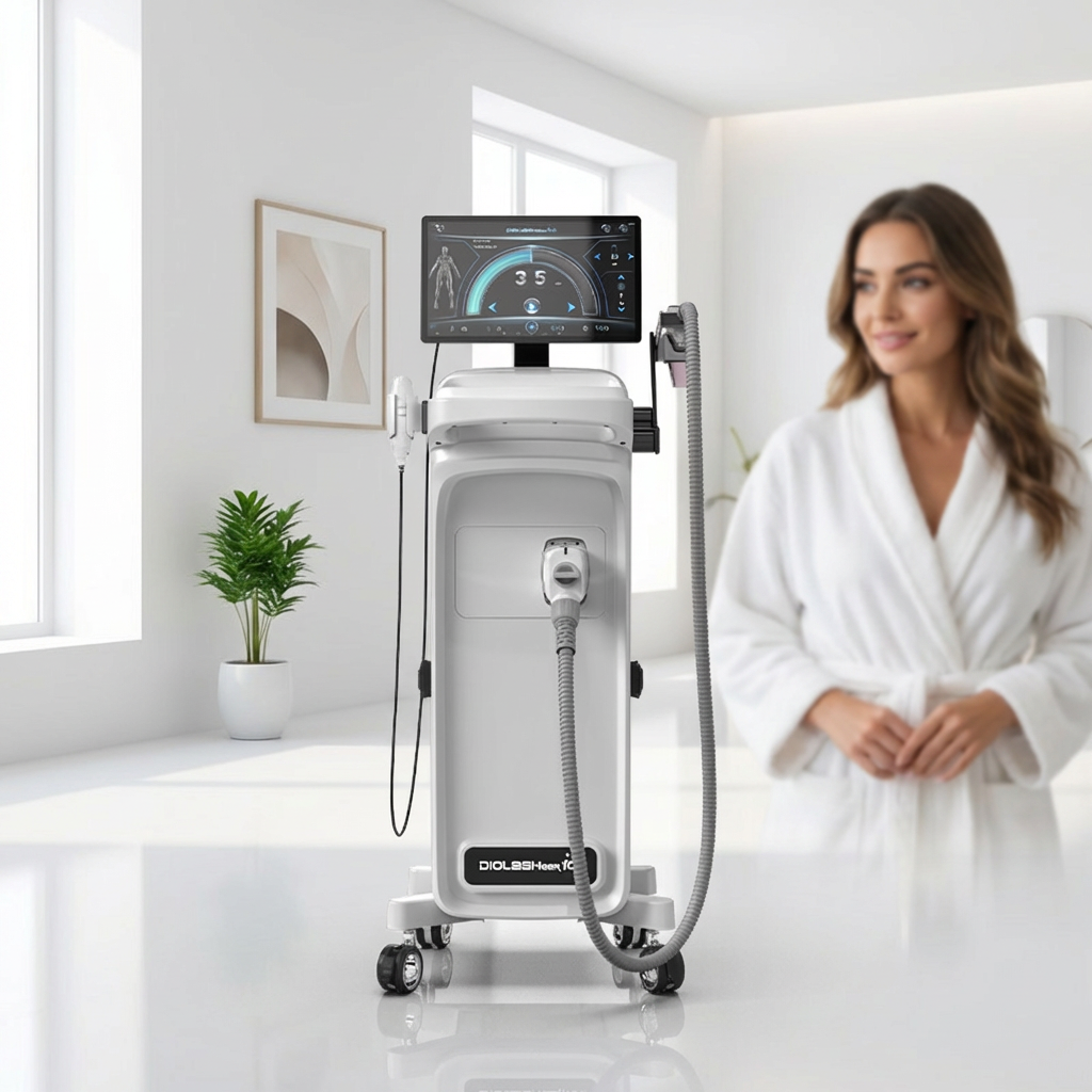 808-nm-Diodenlaser-Haarentfernungsgerät mit Eiskühlung