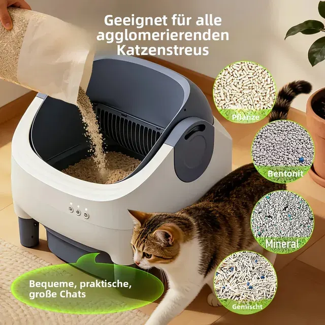 Selbstreinigende Katzentoilette 3