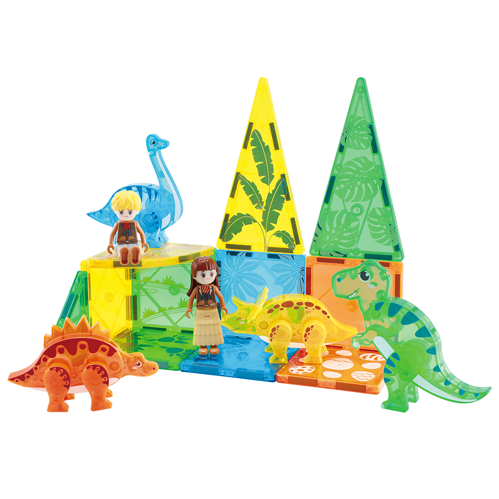 3D-Dinosaurier-Magnetbausteine 49-teilig 3