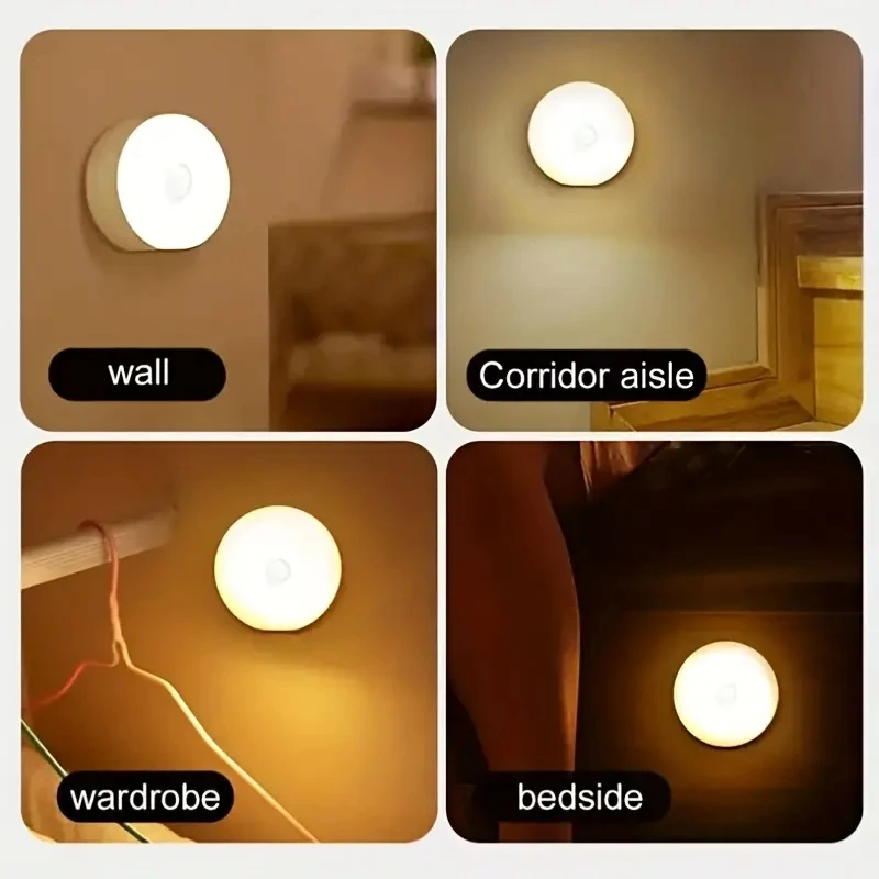 Drahtloses LED-Bewegungsmelder-Nachtlicht für Schlafzimmer 4