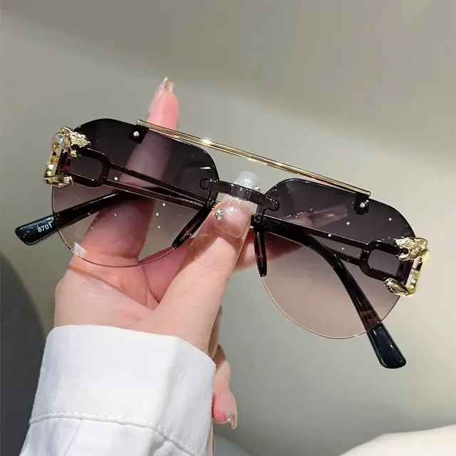 Randlose Pilotensonnenbrille mit Farbverlauf 2